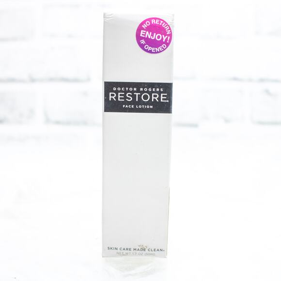 Doctor Rogers Restore Face Lotion Moisturizer Full Size 1.7oz Clean Skin Care - Picture 3 of 10